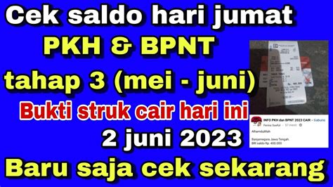 Pkh Hari Ini Cek Saldo Hari Jumat Tanggal Juni Pkh Bpnt Tahap