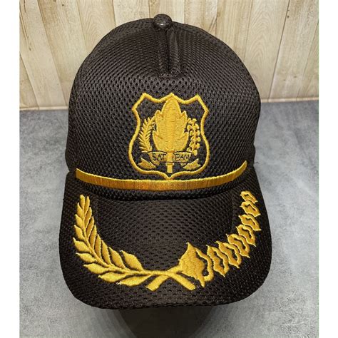 Jual Topi Jaring Satpam Cokelat Danru Topi Jaring Security Topi