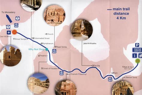 Tourist Map Of Petra