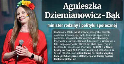 Kim Jest Agnieszka Dziemianowicz B K Minister Rodziny Pracy I