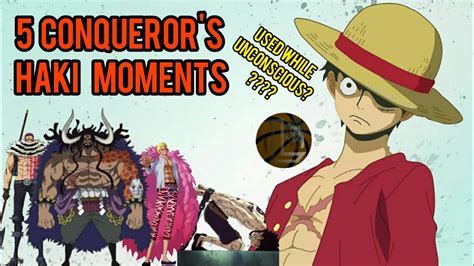 One Piece Luffy Top 5 Conquerors Haki Moments Hd 2020 English