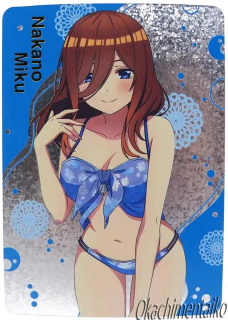 CARD WAIFU MANGA Card Anime Naked Doujin Nude Yotsuba Nakano Yukata