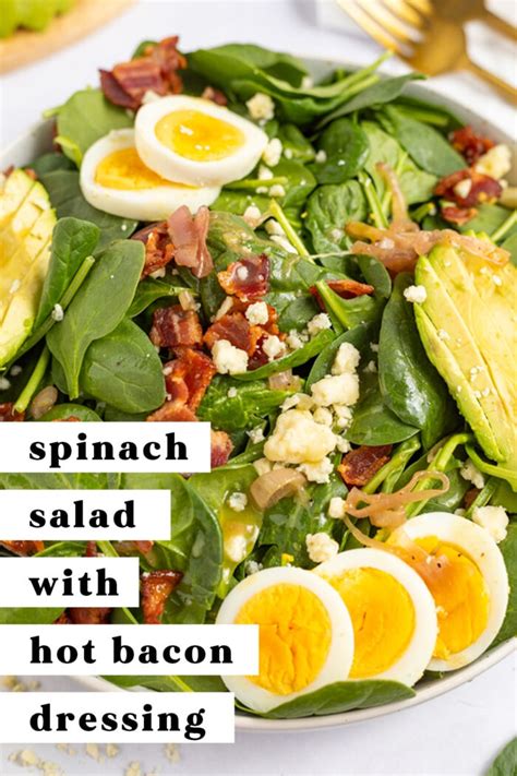 Spinach Salad With Hot Bacon Dressing Aprons