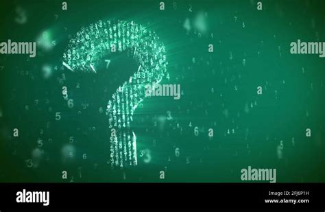 abstract question mark  matrix effect stock video footage alamy