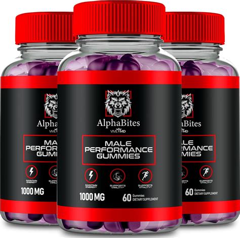 Alpha Bites Gummies Alphabites Advanced Formula Max Performance