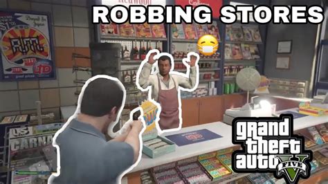 Robbing Stores In GTA 5 Gameplay YouTube