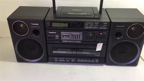 Panasonic Rx Dt680 Cd Radio Double Cassette Boombox Youtube