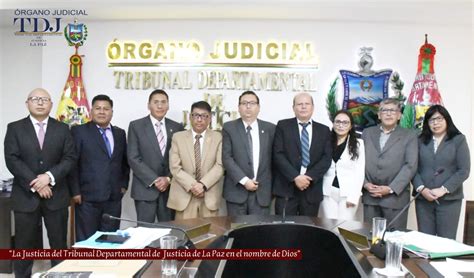 El Presidente Del Tribunal Departamental De Justicia De La Paz Y Sala