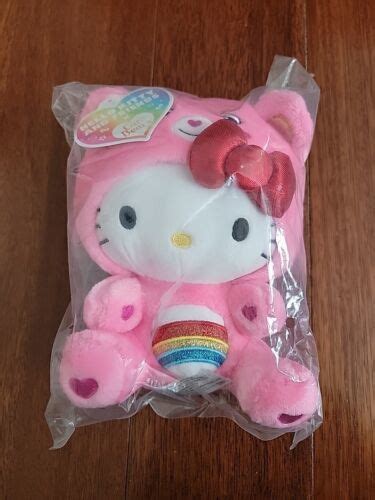 Care Bears Hello Kitty Dressed As Cheer Bear 9 Fun Size Plush New In Hand 4707424890