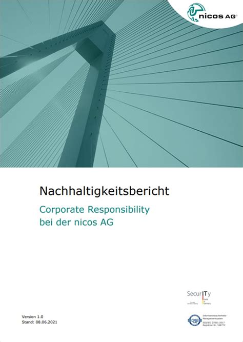 Nicos Ag Ver Ffentlicht Nachhaltigkeitsbericht Nicos Ag Secure