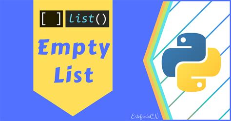 Python Empty List Tutorial How To Create An Empty List In Python