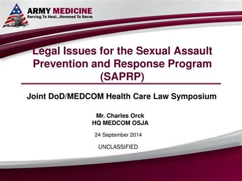 Ppt Legal Issues For The Sexual Assault Prevention And Response