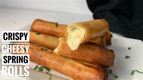 Deliciousnessly Crispy Cheese Spring Rolls Recipe Homemade