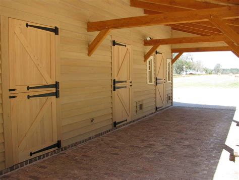 Carolina Horse Barn Handcrafted Timber Stable