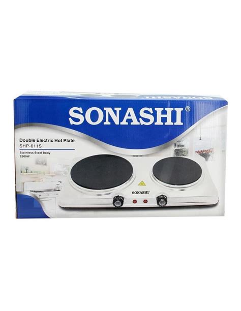 SONASHI STAINLESS STEEL DOUBLE HOT PLATE