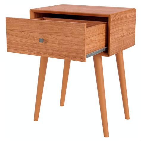 Mesa De Cabeceira 1 Gaveta 100 Mdf Freijo Tw49 Dalla Costa