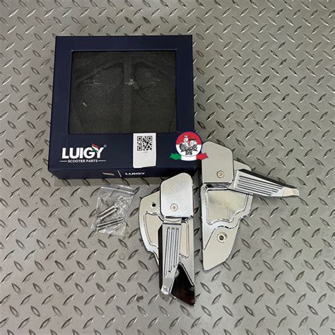 Footstep Luigy Fs Full Chrome Cnc Vespa Sprint Primavera Shopee