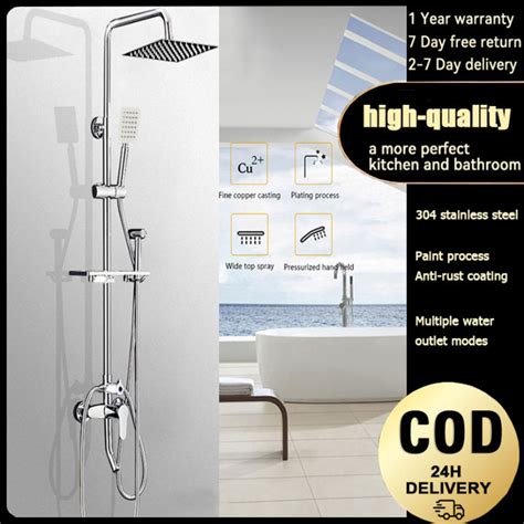 Shower Set In Stainless Steel Shower Set Bathroom Shower Hot And Cold Shower With Faucet