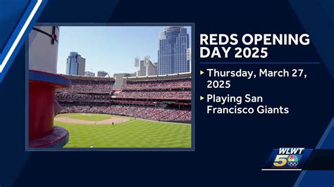 Cincinnati Reds Announce 2025 Regular Season Schedule
