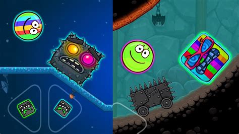 RED BALL 4 SUPER SLIME VS RAINBOW BALL IN BATTLE FOR THE MOON VS