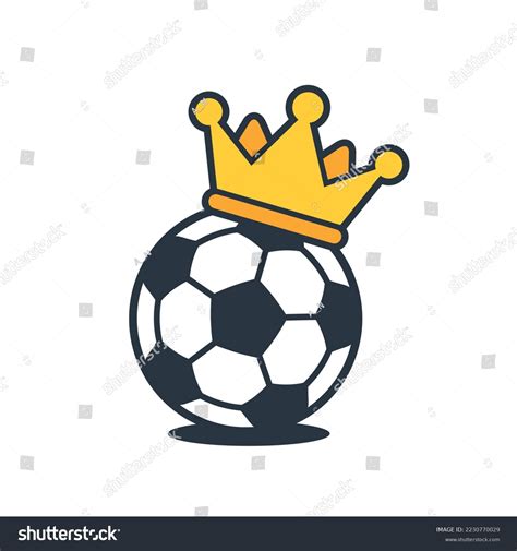 Football King Logo Design Element Soccer Stock Vector (Royalty Free ...