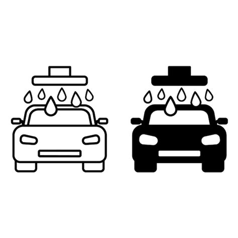 Premium Vector Car Wash Icons