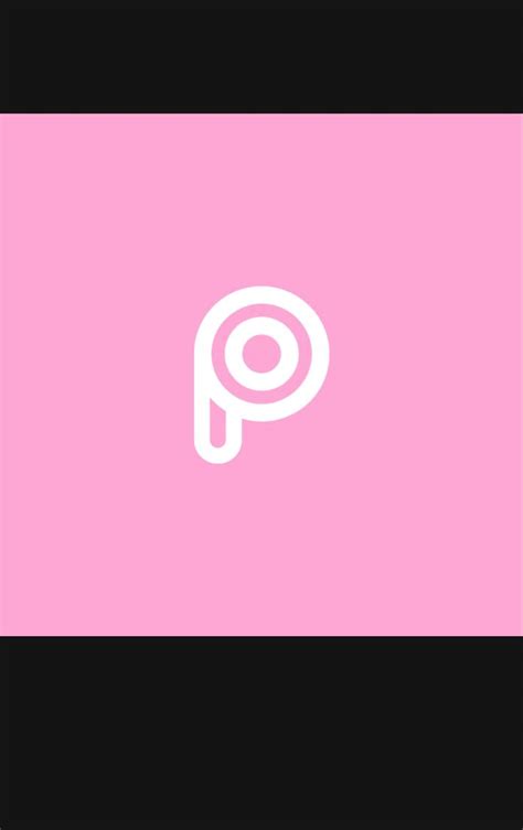 A Pink And Black Logo With The Letter P