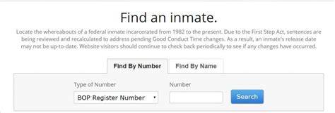 Federal Inmate Search Bop Inmate Locator