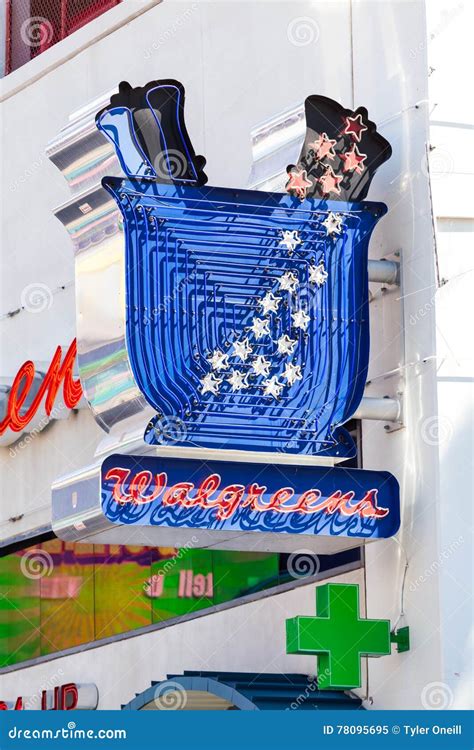 Las Vegas Nevada August 22nd 2016 Walgreens Sign On Fremont