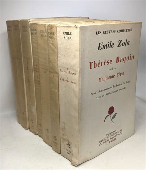 6 volumes Les oeuvres complètes Emile Zola texte de l édition Eugène