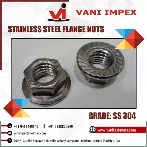 Stainless Steel Flange Nut Ss Flange Nut Latest Price Manufacturers