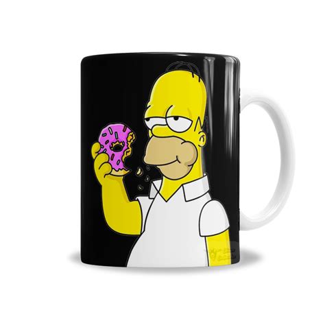 Tazas Simpsons Homero Comiendo Rosquilla Chiva Calenchu Tienda