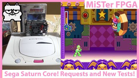 MiSTer FPGA DE10 NANO Sega Saturn Core Tests New Games And User