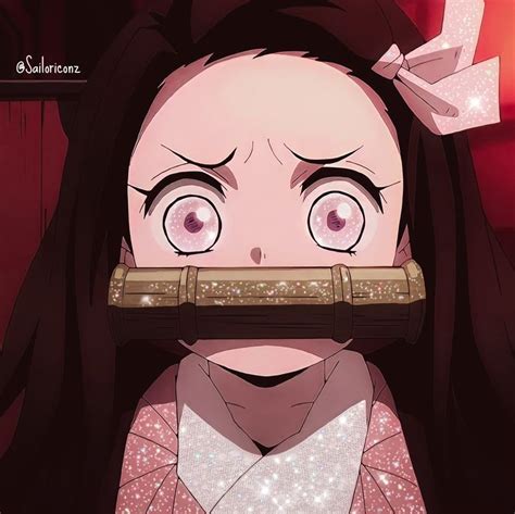 Nezuko Glitter Icon Kimetsu No Yaiba Demon Slayer In 2022 Slayer