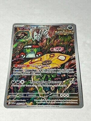 Pokemon TCG Brute Bonnet 207 182 Paradox Rift Holo Illustration Rare NM