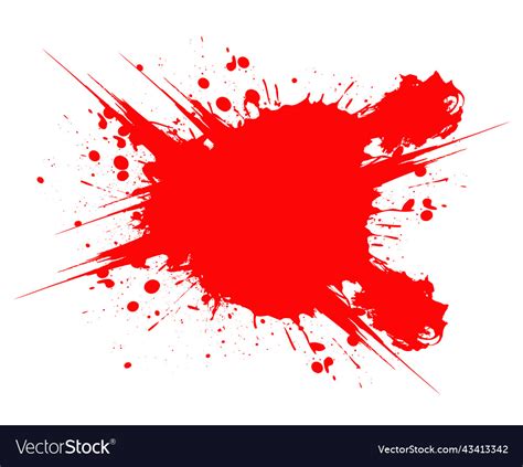 Blood splat Royalty Free Vector Image - VectorStock