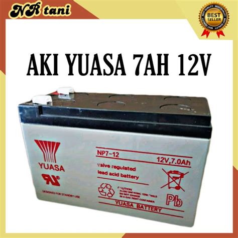 Jual Baterai Aki Kering Ups Yuasa Np V Ah Aki Yuasa Baterai