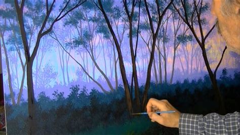 Sunset Forest Painting at PaintingValley.com | Explore collection of ...