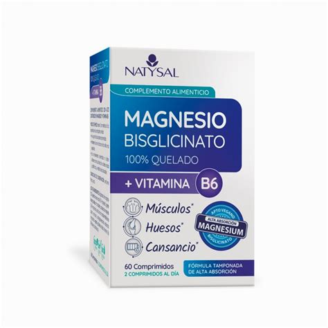 Magnesio Bisglicinato Con B6 Natysal