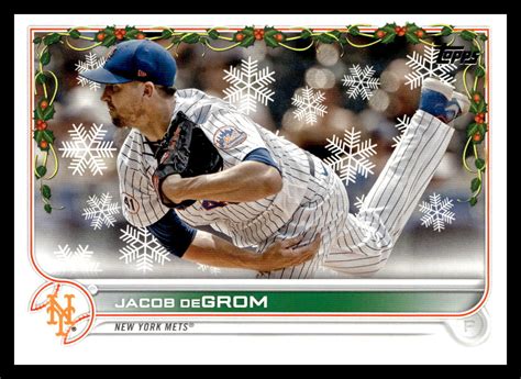 Topps Holiday Hw Jacob Degrom For Sale Online Ebay