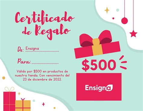 Plantilla De Word Para Certificado De Regalo