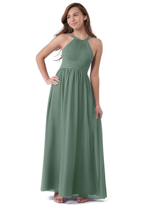 Eucalyptus Azazie Melinda Jbd Junior Bridesmaid Dresses Azazie