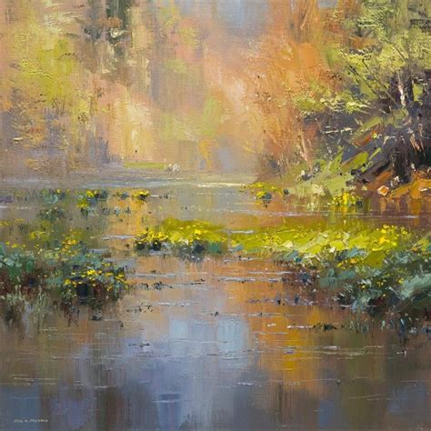 Rex Preston 1948 Abstract Landscape Painter Tela Abstrata Lindas