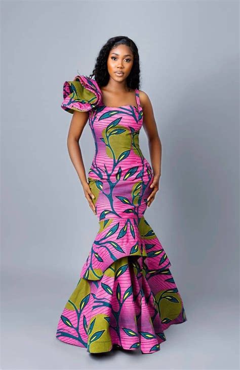 African Print Womens Dress African Print Mermaid Dress Special Occasion Womens Dress