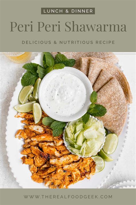 Chicken Peri Peri Shawarma With Mint Yogurt Sauce Artofit