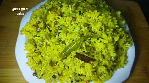 Quick Recipe For Tiffin Box Green Gram Pulao Green Moong Pulao