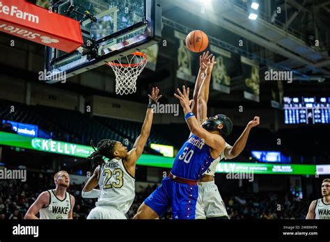 Winston Salem Nc Usa St Dec Presbyterian Blue Hose Forward