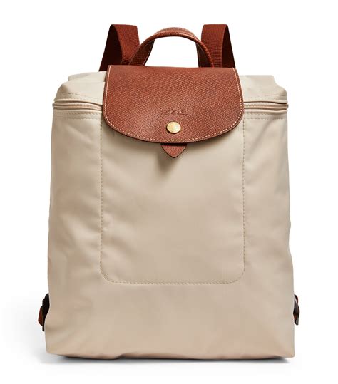 Womens Longchamp Ivory Medium Le Pliage Backpack Harrods Uk