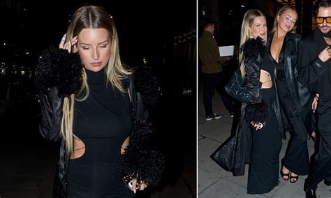 Lottie Moss Flashes A Hint Of Side Boob In A Very Cut Out Dress As She Heads Out For Dinner At
