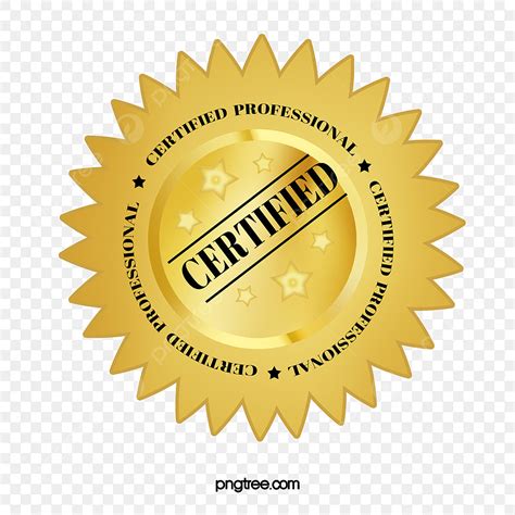 Certifi Png Picture Vector Certified Professional Badge Badge Clipart